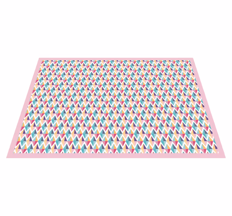 Covor de vinil pentru baie alergător cu model geometric - TenStickers