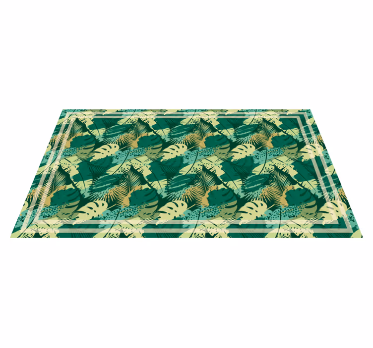 Jungla tropicală frunze covor floral - TenStickers