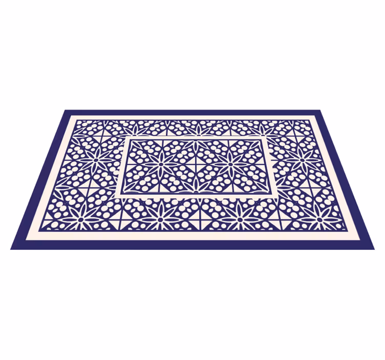 Covor vinil efect de țiglă model geometric decorativ - TenStickers
