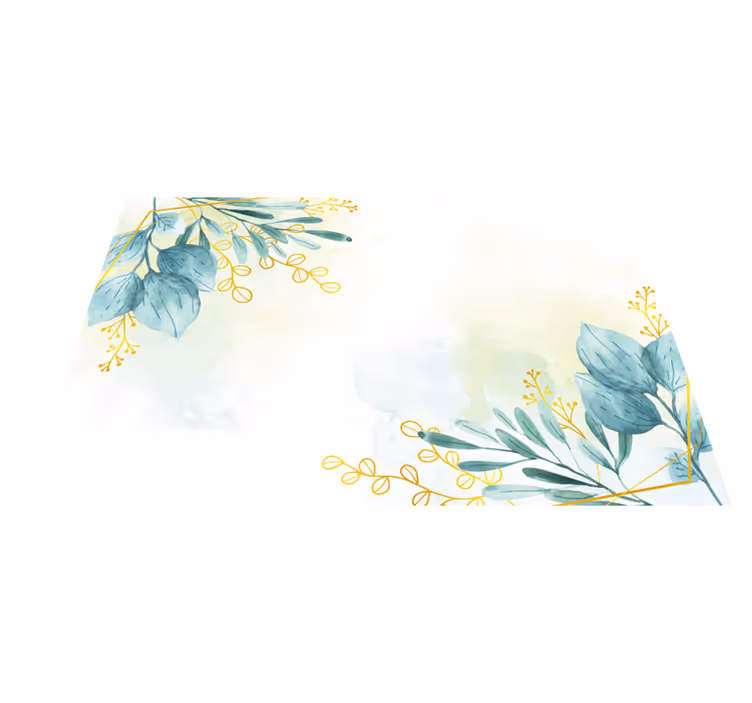 Covor floral living covor floral - TenStickers