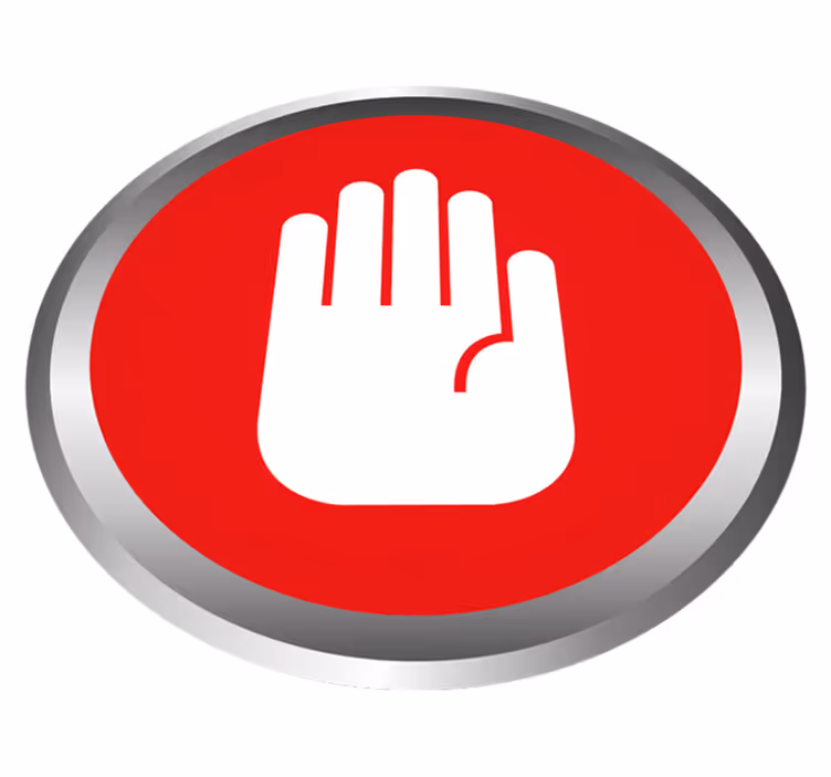 Covor de vinil marmura decor de semnal de stop - TenStickers
