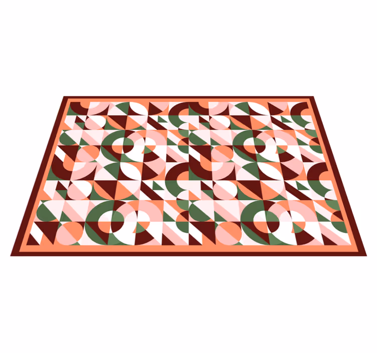 Covoare geometrice cu imprimeu colorat geometric - TenStickers