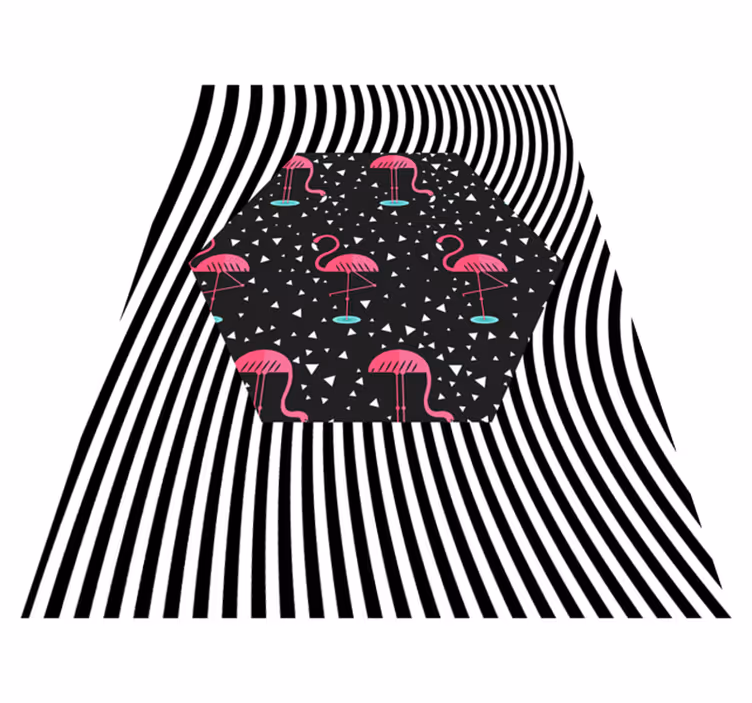 Covor de animale pentru flamingo și zebre - TenStickers