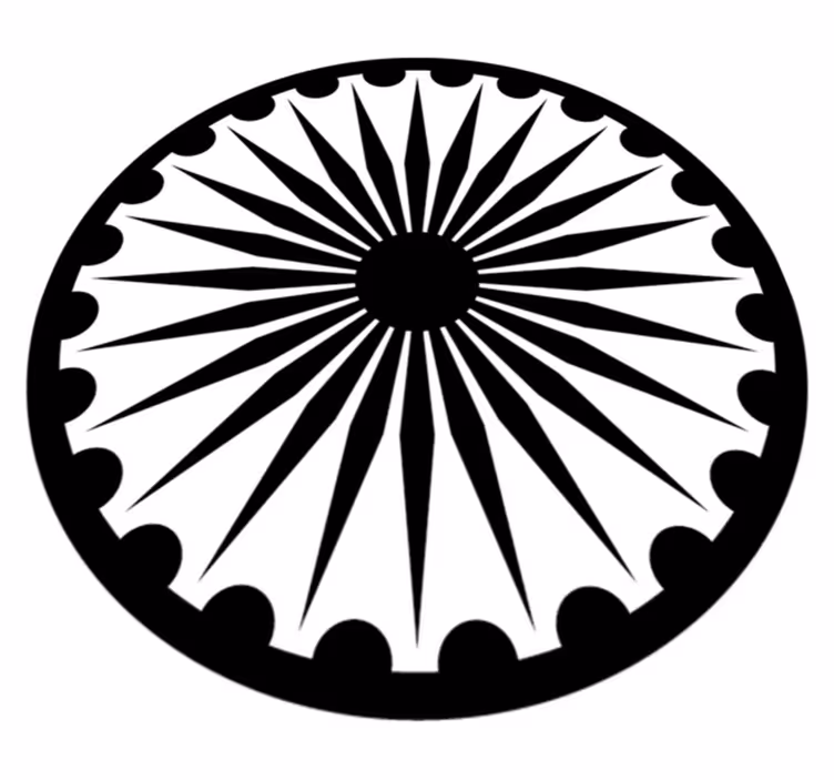 Covor vinil modern mandala monocroma - TenStickers