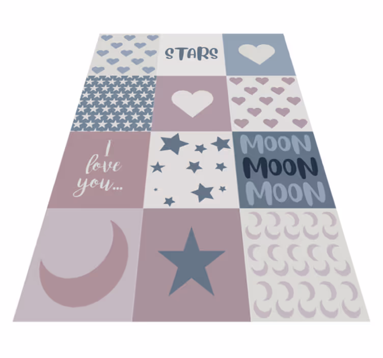 Alții covor de vinil te iubesc luna - TenStickers