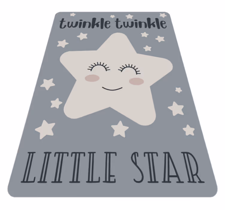 Covor de vinil pentru copii tema stele sclipitoare - TenStickers