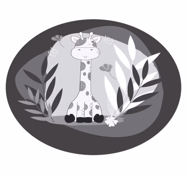 Covor de vinil pepiniere temă pentru pepinieră cu girafe - TenStickers