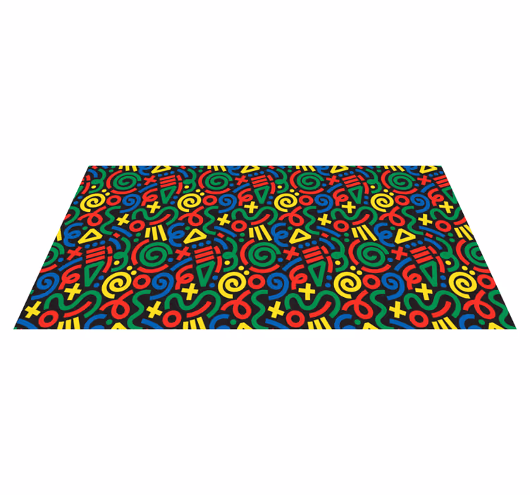 Covor de vinil jocuri model de puzzle vibrant - TenStickers