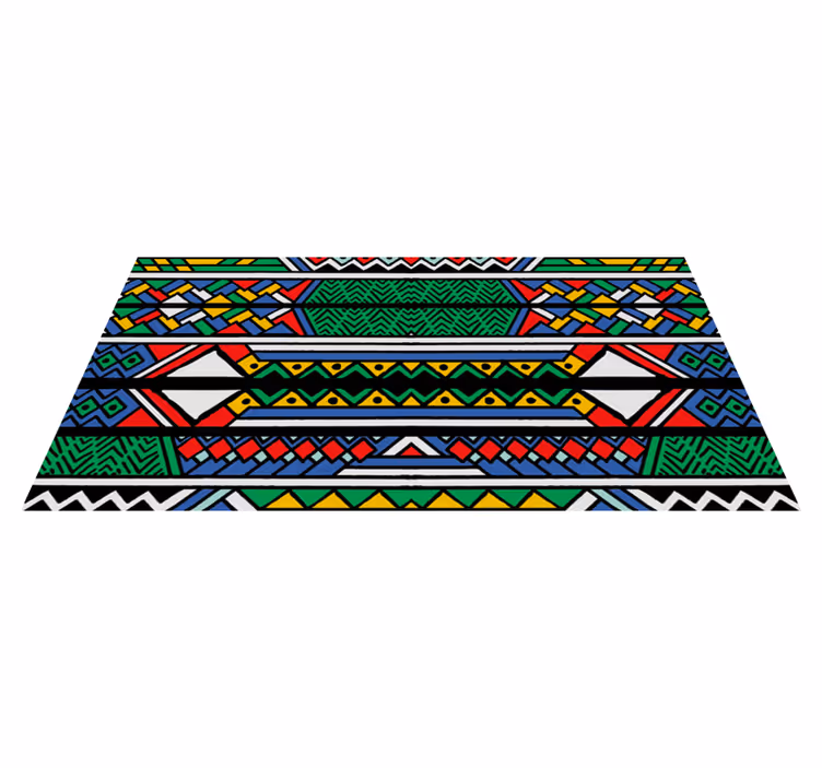 Covor etnic tribal de culoare primară - TenStickers