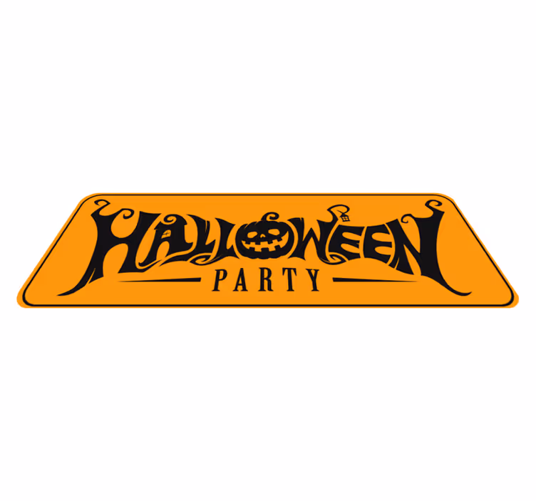 Covoare de halloween de dovleac înfricoșător - TenStickers