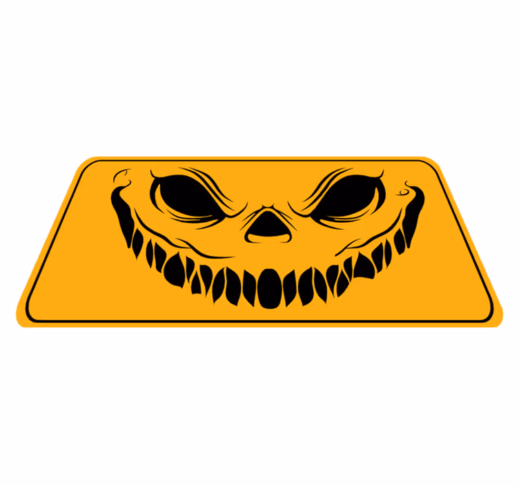 Față zâmbitoare covoare de halloween înfricoșătoare - TenStickers