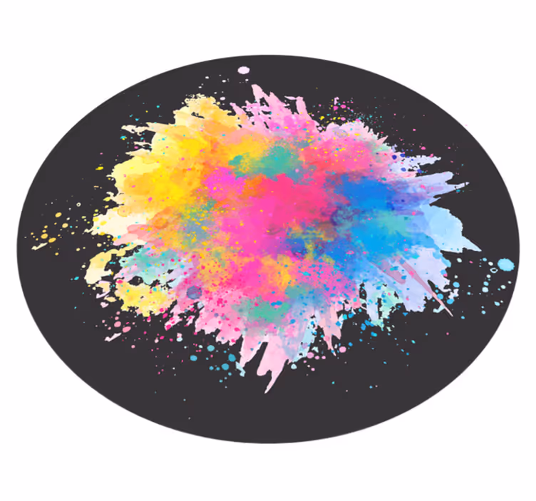 Covor colorat cu stropire de pulbere de aer modern - TenStickers