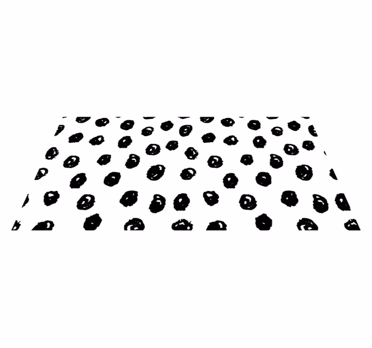 Model de puncte negre pe covor de fundal alb - TenStickers