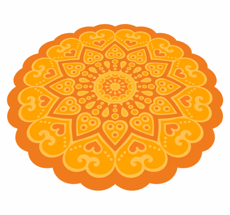 Covor vinil mandala accent de podea mandala - TenStickers