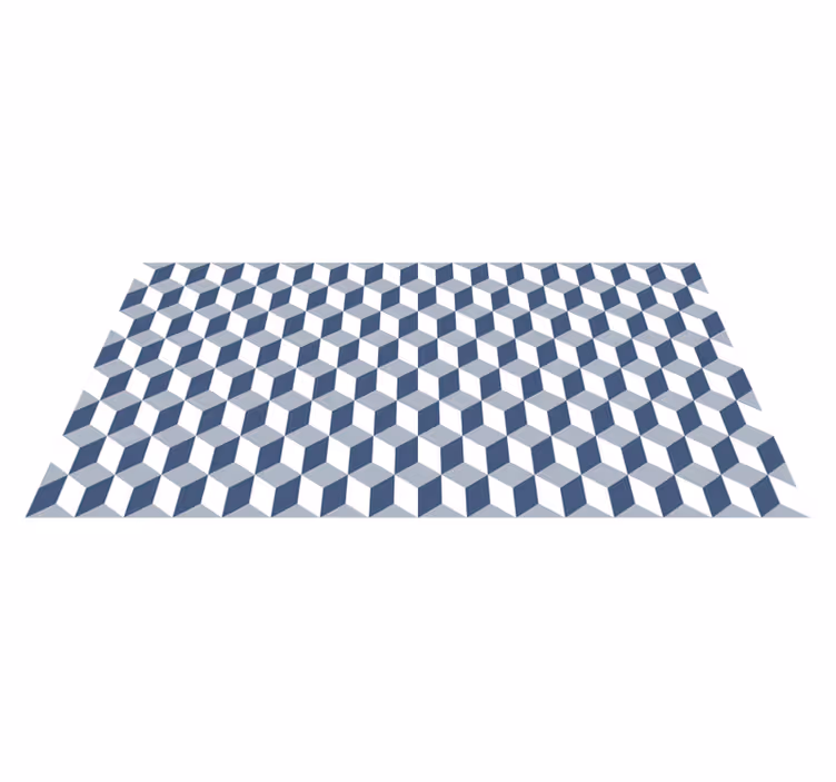 Covor de vinil geometric model cubic - TenStickers