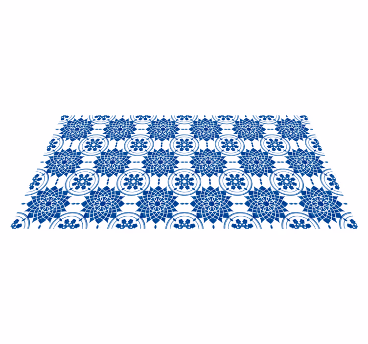 Covor vinil efect de țiglă medalion ornamental - TenStickers