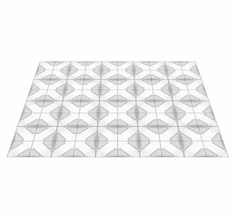 Covor de vinil geometric simetrie cubistă - TenStickers
