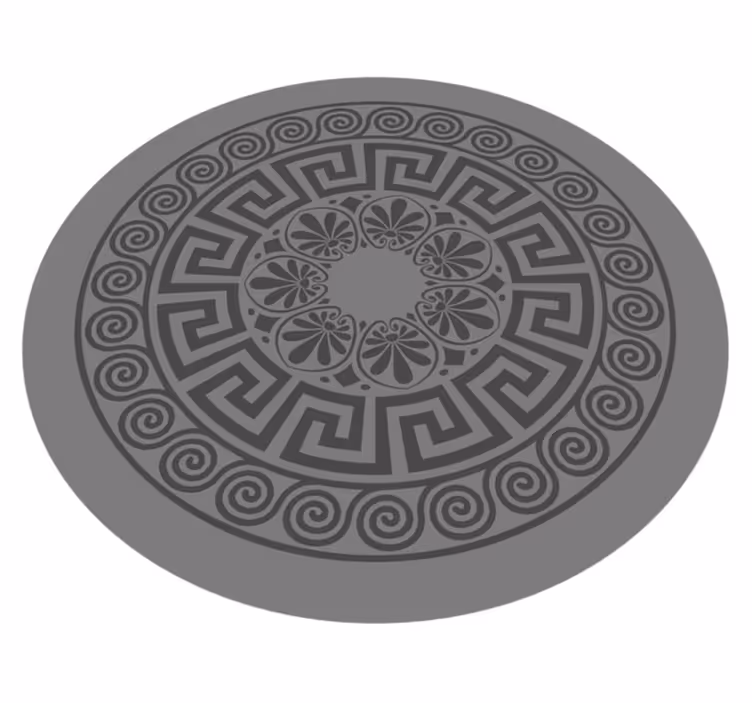Covor vinil mandala motiv inspirat de mandale - TenStickers