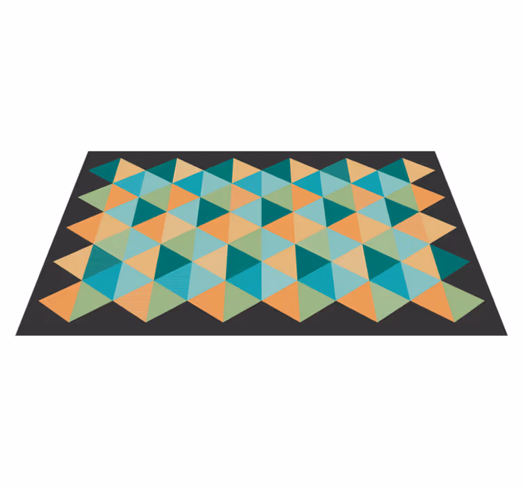 Covor de vinil geometric compoziție cu model geometric - TenStickers