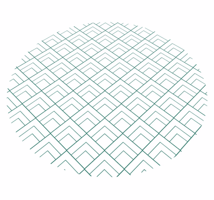 Covor de vinil geometric suprapuse linii geometrice - TenStickers