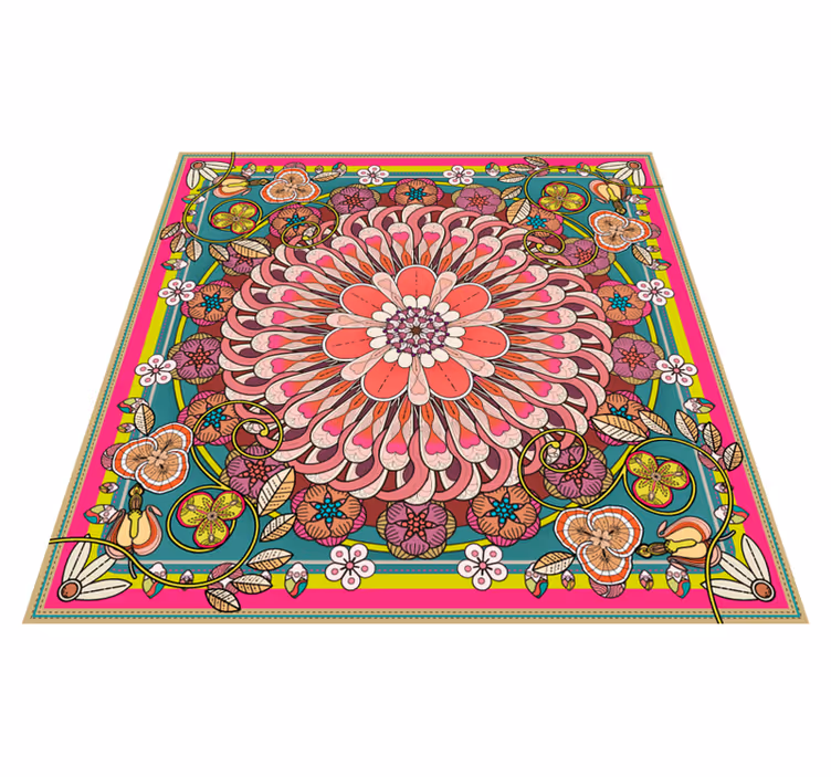 Covoare geometrice mandale colorate - TenStickers
