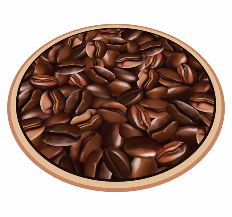 Pardoseală de bucătărie cu model de cafea realist - TenStickers