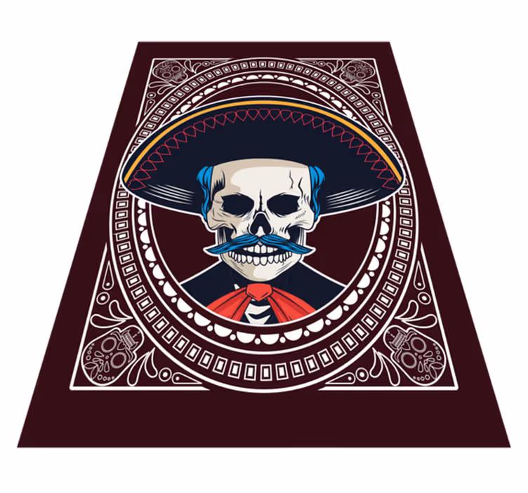 Covor etnic mexican craniu etnic - TenStickers