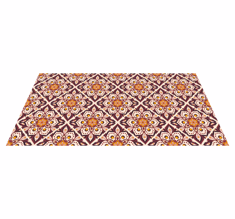 Covor de model mandala vintage mandala din vinil - TenStickers