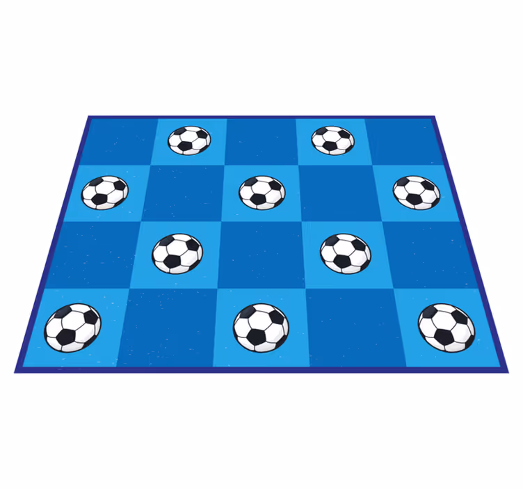 Covoraș de joc pătrate de fotbal - TenStickers