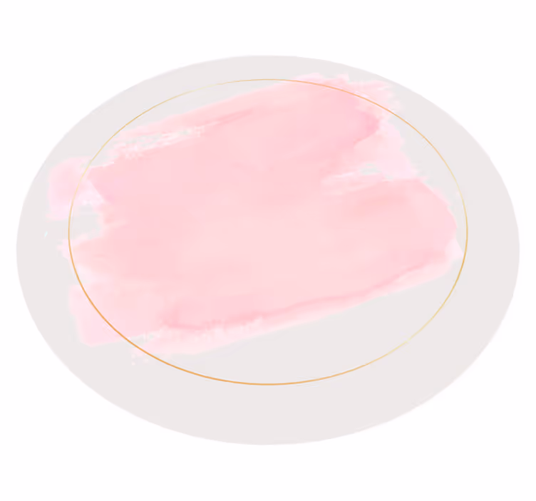 Covoruri vinil rotund botanică abstractă - TenStickers