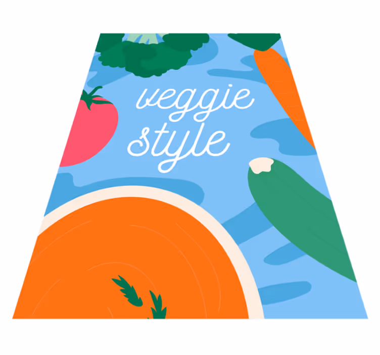 Covoare de vinil cu fraze decor în stil vegetarian - TenStickers
