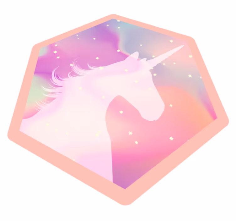 Covor de vinil pepiniere unicorn mitic - TenStickers