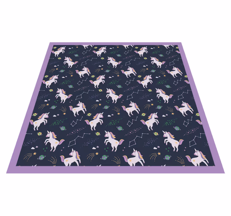 Covor de vinil pentru copii timp de joacă fantezie unicorn - TenStickers