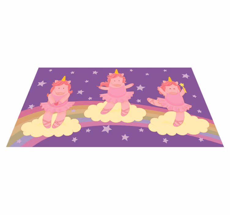 Covor unicorn dansator clasic pentru animale - TenStickers