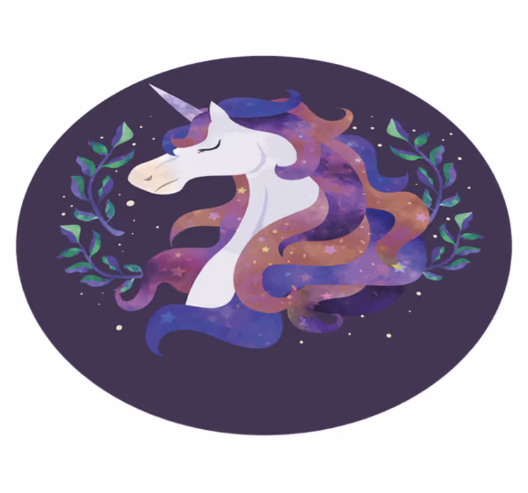 Alții covor de vinil unicorn mistic - TenStickers
