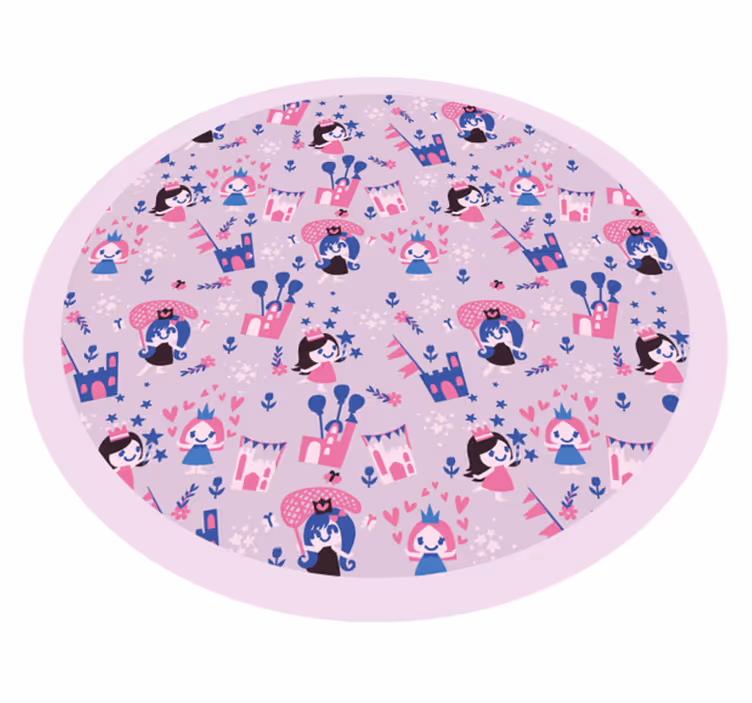 Covor de vinil pentru copii cerc de basm - TenStickers
