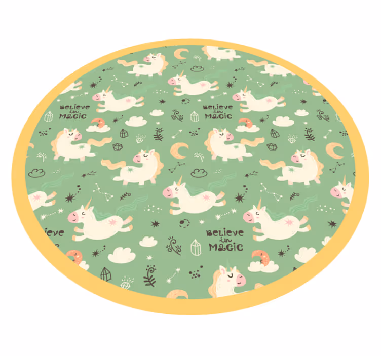 Covor de vinil pentru copii unicorni magici - TenStickers