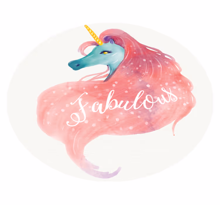 Fundal unicorn de culoare de apă - TenStickers