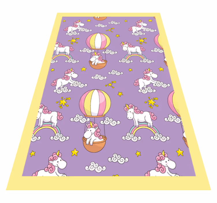 Covor de vinil pentru copii model de unicorn jucăuș - TenStickers