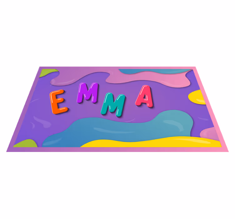 Covor de vinil cu nome nume personalizat - TenStickers