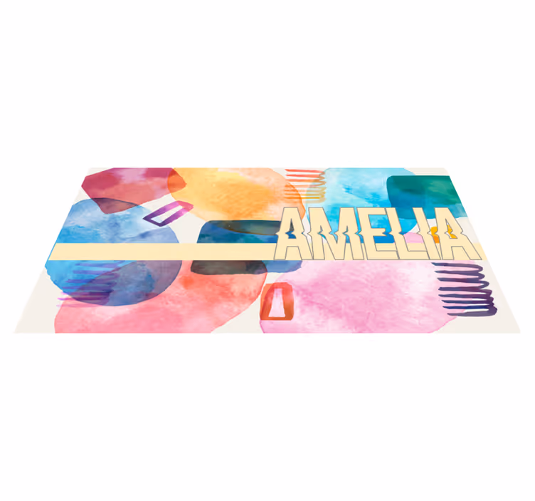 Covor de vinil cu nome nume personalizat - TenStickers