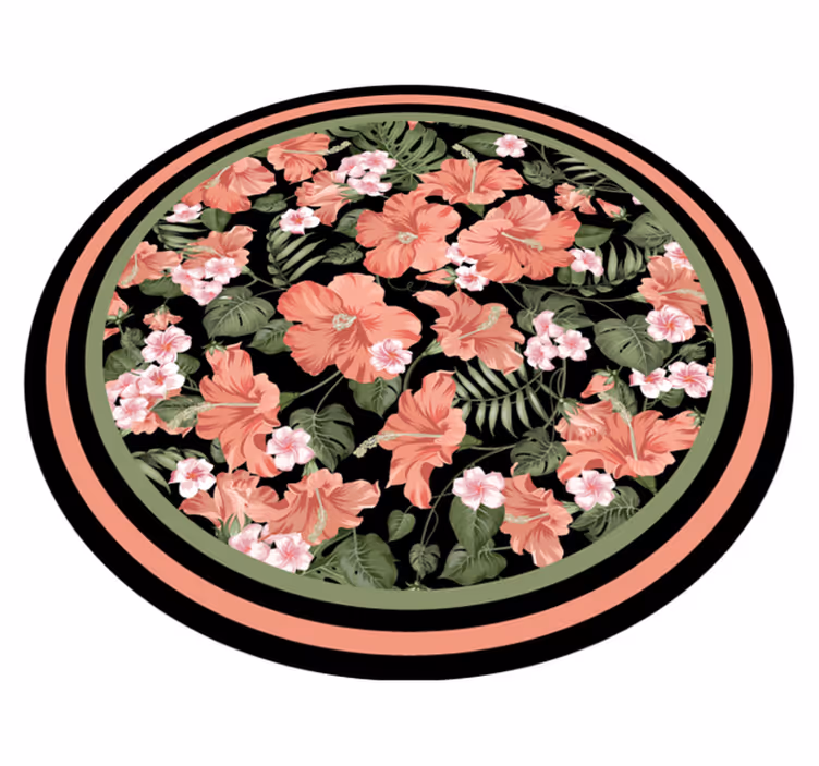 Gresie pentru bucătărie hibiscus cu înflorire tropicală - TenStickers