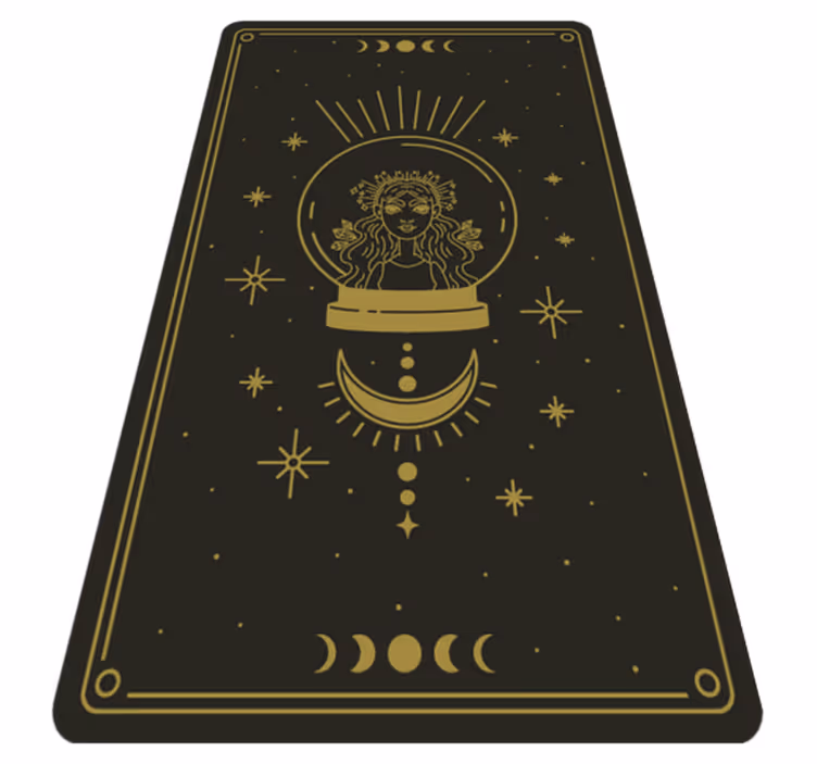 Covorul de dormitor vrăjitoarea și luna - TenStickers