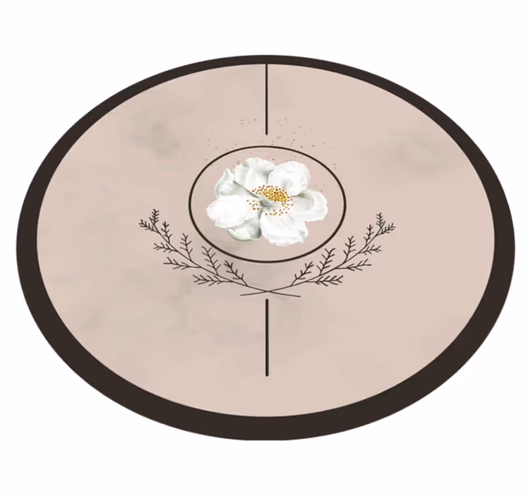 Covor dormitor trandafir mosc marmura - TenStickers