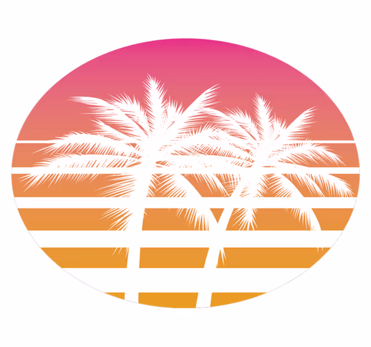 Apus de soare vintage peisaj natura vinil covor - TenStickers