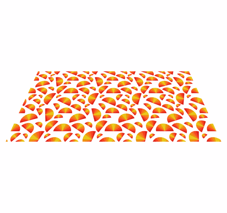 Covor de vinil geometric matrice de motive circulare - TenStickers