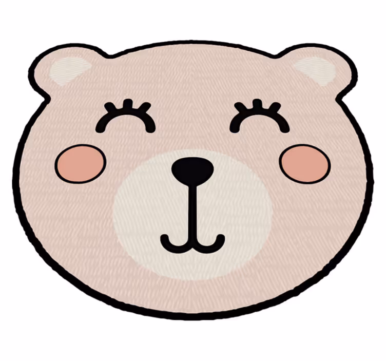 Fată anime urs covor animal - TenStickers