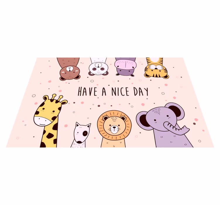 Covor de vinil pentru copii cu desene animate personalizate - TenStickers
