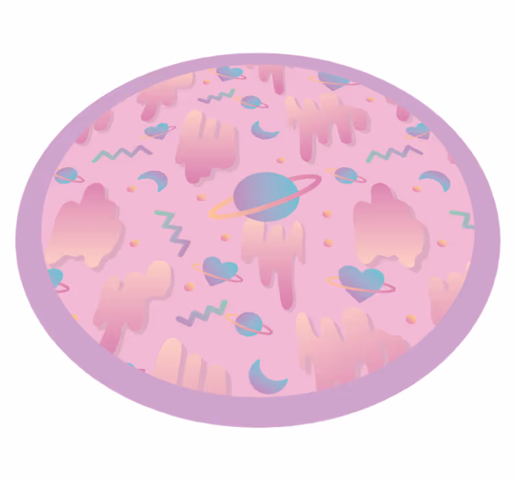 Covor de vinil pepiniere timp de joacă planetar - TenStickers