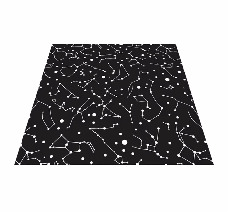 Covor din vinil pentru copii, spațiu alb-negru - TenStickers